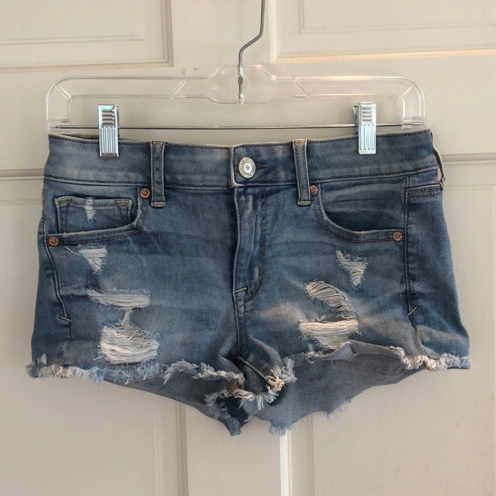 American Eagle Mid Rise Jean Shorts